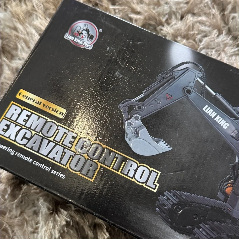 Excavator Kids Toy - Orange and Black